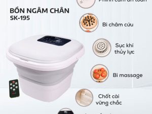Bồn Ngâm Chân Gấp Gọn SEKA SK195
