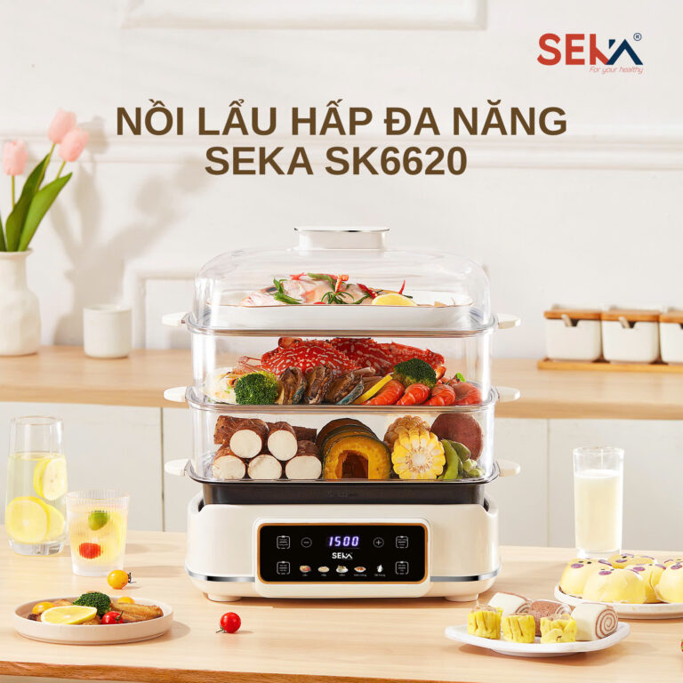 Nồi lẩu hấp SEKA 3 tầng SK6620