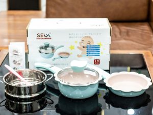 Bộ Nồi Nấu Đồ Ăn Dặm Cho Bé 3 Chi Tiết SKV8