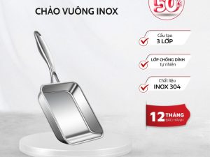 Chảo Vuông Inox SK6020