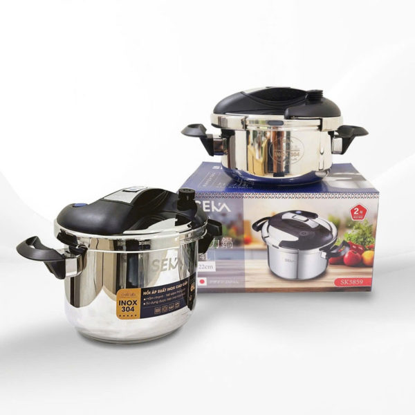 Nồi Áp Suất Inox 304 Bếp Từ Van Kếp 3 Cấp An Toàn SEKA SK5859
