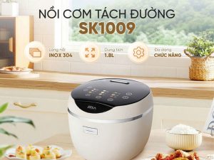 Nồi Cơm Tách Đường Tách Tinh Bột Lòng Nồi Inox SEKA SK1009
