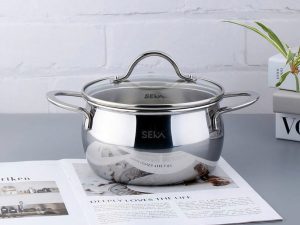 Nồi Inox Đúc Nguyên Khối Dùng Trên Mọi Loại Bếp SEKA SKM3843 Size 20cm