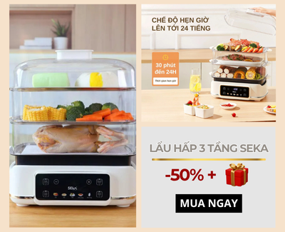ảnh banner 3 lẩu hấp 3 tầng seka việt nam