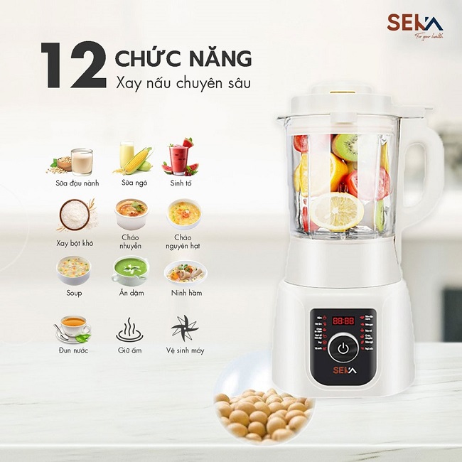 Máy Xay Sữa Hạt Đa Năng SEKA E300-WHITE