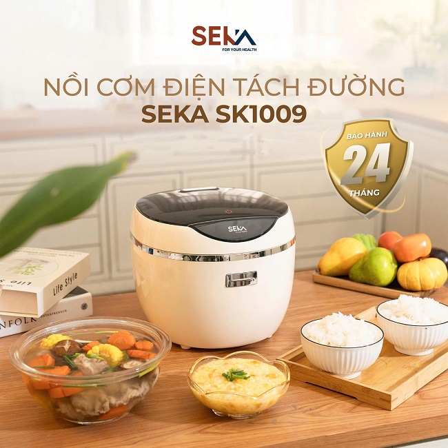 Nồi Cơm Điện Seka Tách Đường SK1009